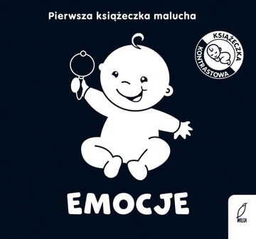 Pierwsza książeczka malucha Emocje kontrastowe obrazki wiek 0-3