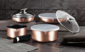 ZESTAW GARNKÓW 12 ELEMENTÓW ROSE GOLD METALLIC LINE BH-1591