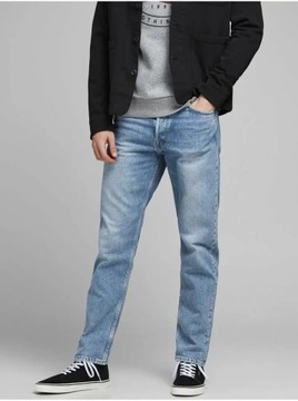 Jack&Jones Jeansy Chris 12193398 Niebieski Relaxed Fit