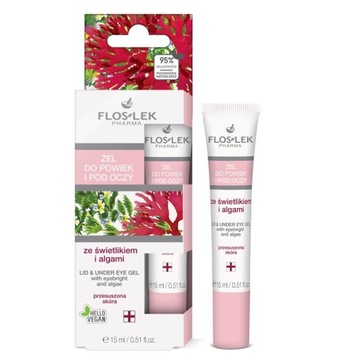 ФЛОС-ЛЕК Гель для век с водорослями и просветом 15мл