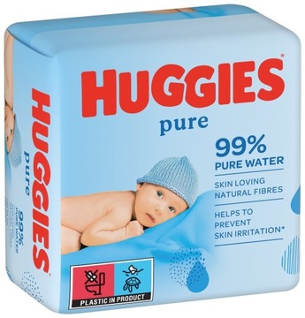 Влажные салфетки Huggies PURE 56 шт.