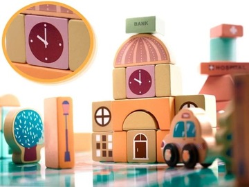 УЧЕБНЫЕ ДЕРЕВЯННЫЕ БЛОКИ – НАБОР 181 ЭЛЕМЕНТ.