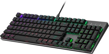 Клавиатура Cooler Master SK652 с RGB-подсветкой Низкопрофильный переключатель синего цвета
