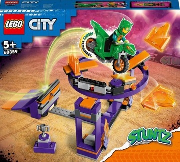 LEGO CITY 60359 STUNTZ RAMPA Z KOŁEM DO PRZESKAKIWANIA