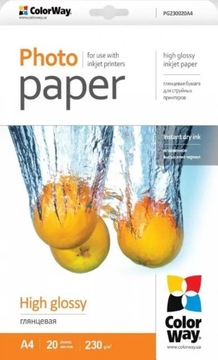 Papier ColorWay Foto Glossy A4 20szt 230g