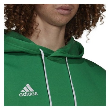 BLUZA MĘSKA Z KAPTUREM ADIDAS BAWEŁNA ENTRADA 22 HOODIE Zielona r.S