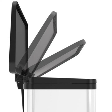 Контейнер для мусора Hailo Oko Duo Plus, размер L, 17 л+9 л, белый