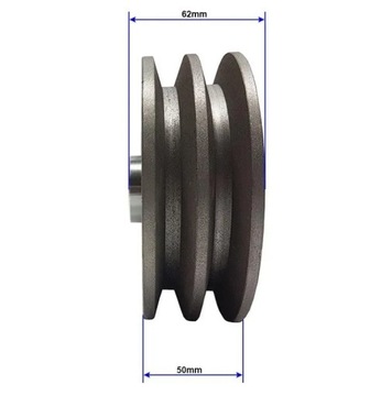 KOŁO PASOWE SPRZĘGŁO ODŚRODKOWE DO ZAGĘSZCZARKI 25MM 2-PASY