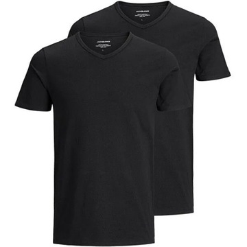 Jack&Jones Komplet 2 t-shirtów Basic 12133914 Czarny Slim Fit