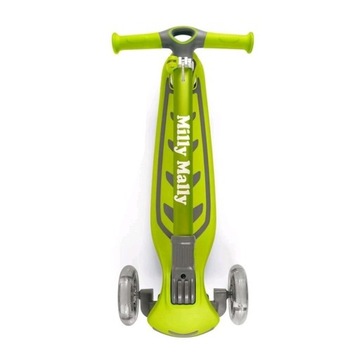 Надежный трехколесный светодиодный самокат для детей! Boogie Green 3+ ЗЕЛЕНОЕ КАЧЕСТВО