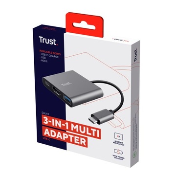 Адаптер TRUST DALYX 3-В-1 USB-C