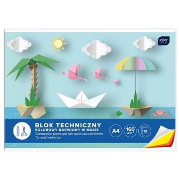 Цветной технический блок А4.