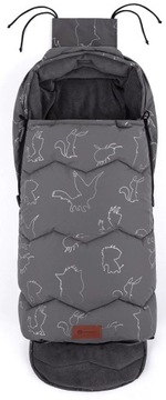 PETITE&MARS Warmy 4в1 Серый зимний спальный мешок