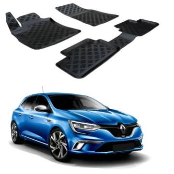RENAULT MEGANE 4 С 2016 РЕЗИНОВЫЕ НАПОЛЬНЫЕ КОВРИКИ КОРЫТА