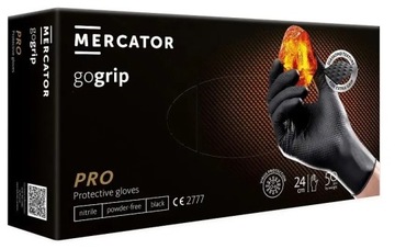 Перчатки MERCATOR gogrip черные нитриловые, размер XL 50