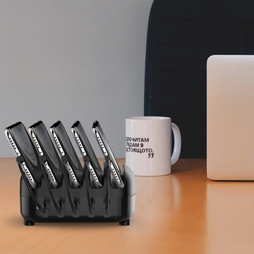 Зарядная станция Orico 5x USB-A 40 Вт черная, кабель питания