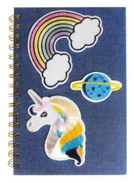 Notes Na Spirali Jeansowy Jednorożec Starpak 453590