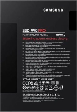 Твердотельный накопитель Samsung 990 PRO 1 ТБ M.2