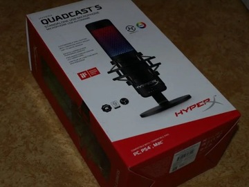 Микрофон HyperX QuadCast S для геймеров и стримеров