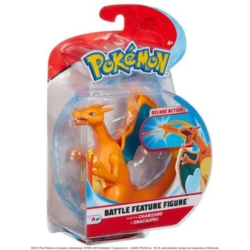 ФИГУРКА ПОКЕМОНА ЧАРИЗАРД С ФУНКЦИЕЙ АТАКИ JAZWARES ОРИГИНАЛЬНЫЙ ДРАКОН С ЛИЦЕНЗИЕЙ