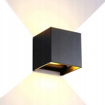 Kinkiet ogrodowy elewacyjny LED czarny G9 5W