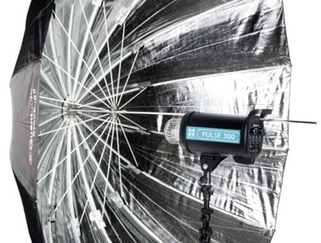 Зонт Quadralite Space 150 серебристый параболический