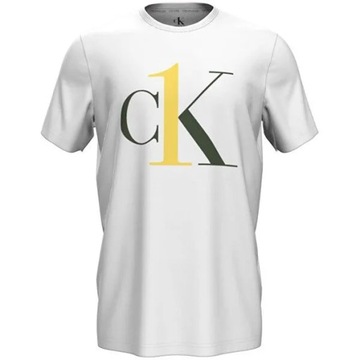 CALVIN KLEIN KOSZULKA T-SHIRT MĘSKI WHITE r. S