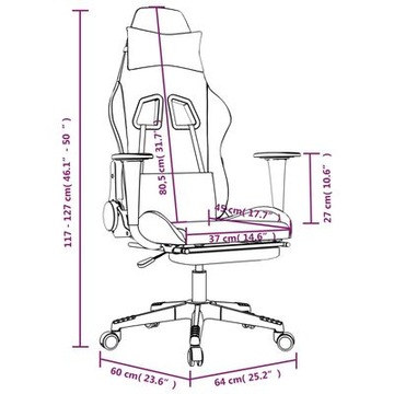 VidaXL 345504 игровое кресло черный
