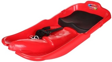 Plastikowy bob Superjet - czerwony