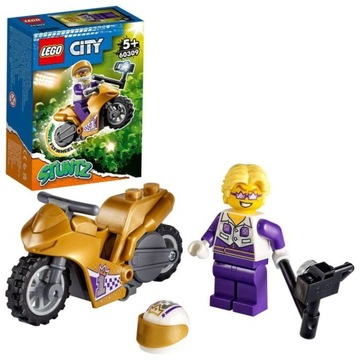 LEGO CITY STUNTZ 60309 SELFIE na MOTOCYKLU KASKADERSKIM, NOWY