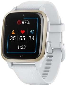 Smartwatch GARMIN Venu Sq 2 Kremowozłota ramka