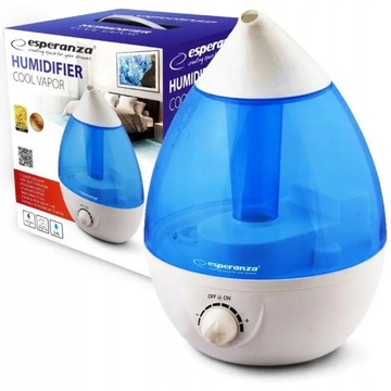 Nawilżacz ultradźwiękowy Esperanza Cool Vapor 25 W 2,6 l biały