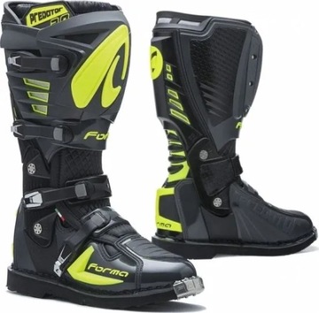 Buty motocyklowe FORMA PREDATOR 2.0 antracytowo/żółte fluo 43