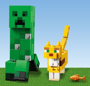 LEGO 21156 Minecraft Bigfig Крипер и Оцелот