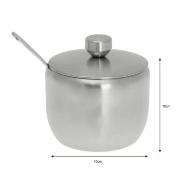 KINGHOFF СТАЛЬНАЯ сахарница KH-3723 560мл