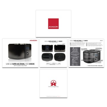 Док-станция для накопителей Axagon 2,5 дюйма с интерфейсом SATA