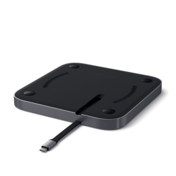 Satechi ST-ABHFM USB-C Hub Алюминиевая подставка 2 в 1 Подставка для Mac Mini1