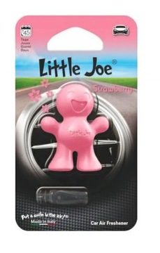Odświeżacz samochodowy kratka nawiewu Little Joe 3D zapach truskawki różowy