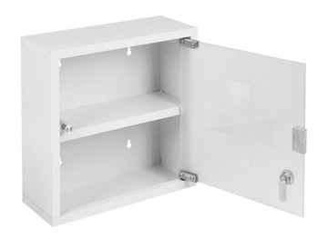 Аптечка Bath Solutions, нержавеющая сталь, 30x12x30 см, черный