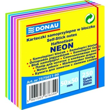 Стікери самоклеючі 50x50 жовтий мікс Donau