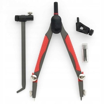 Cyrkiel gigant - zestaw 4-elementowy w etui, Rotring