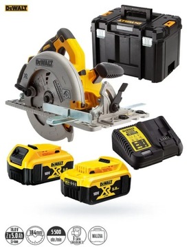 ЦИРКУЛЯРНАЯ ПИЛА DEWALT 18 В 2x5,0 Ач TSTAK DCS572P2