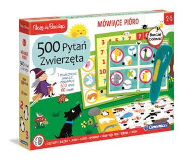 Говорючі перо 500 питань тварини CLEMENTONI 50781
