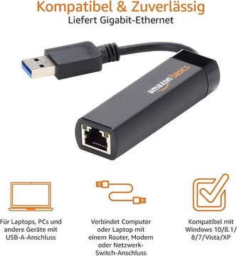 ADAPTER USB 3.0 DO KABLA LAN ADAPTER AMAZOBABASICS