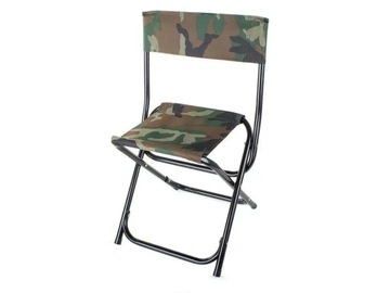 Складное камуфляжное кресло для рыбалки, большое и прочное.