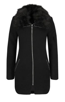 DESIGUAL COLLIN płaszcz czarny hafty r.38 PH50 1