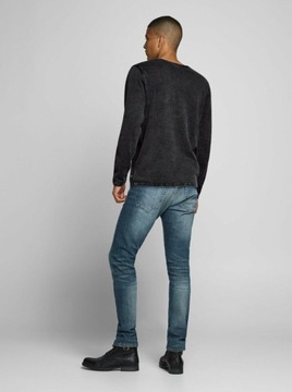 Jack&Jones Sweter Leo 12174001 Czarny Regular Fit