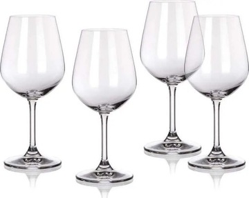 Kieliszki do wina białego czerwonego do wody 350 ml UNIWERSALNE 4 szt