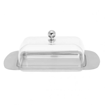 MASELNICZKA STALOWA POJEMNIK NA MASŁO KH-4027