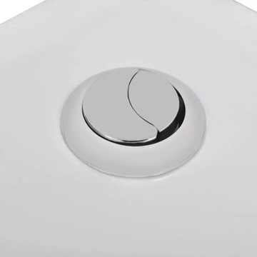 VidaXL Унитаз керамический, угловой, белый